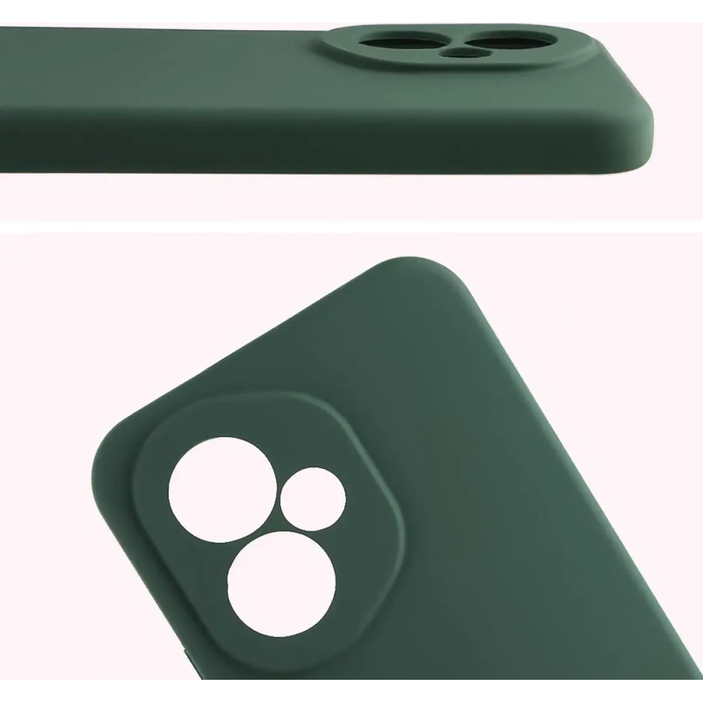 Silikonowe etui Bizon Soft Case do Honor 400 ciemnozielone
