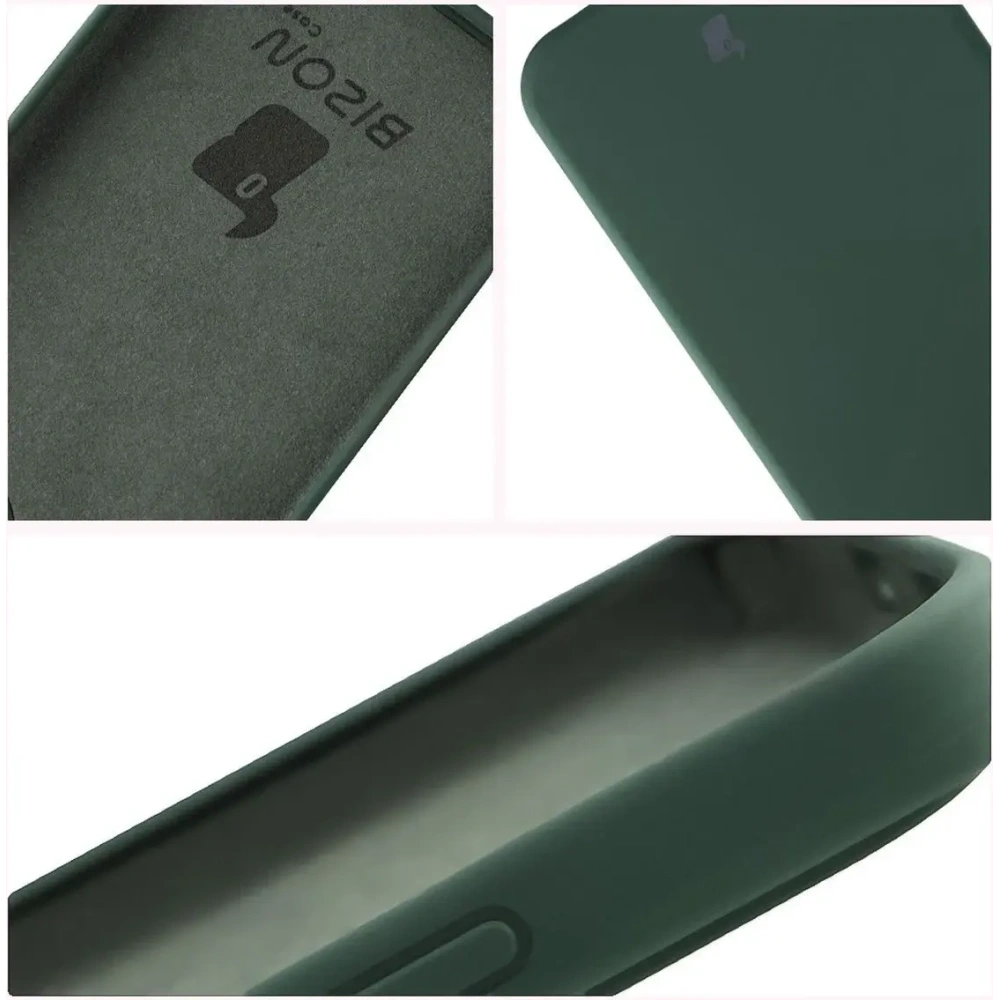 Silikonowe etui Bizon Soft Case do Honor 400 ciemnozielone