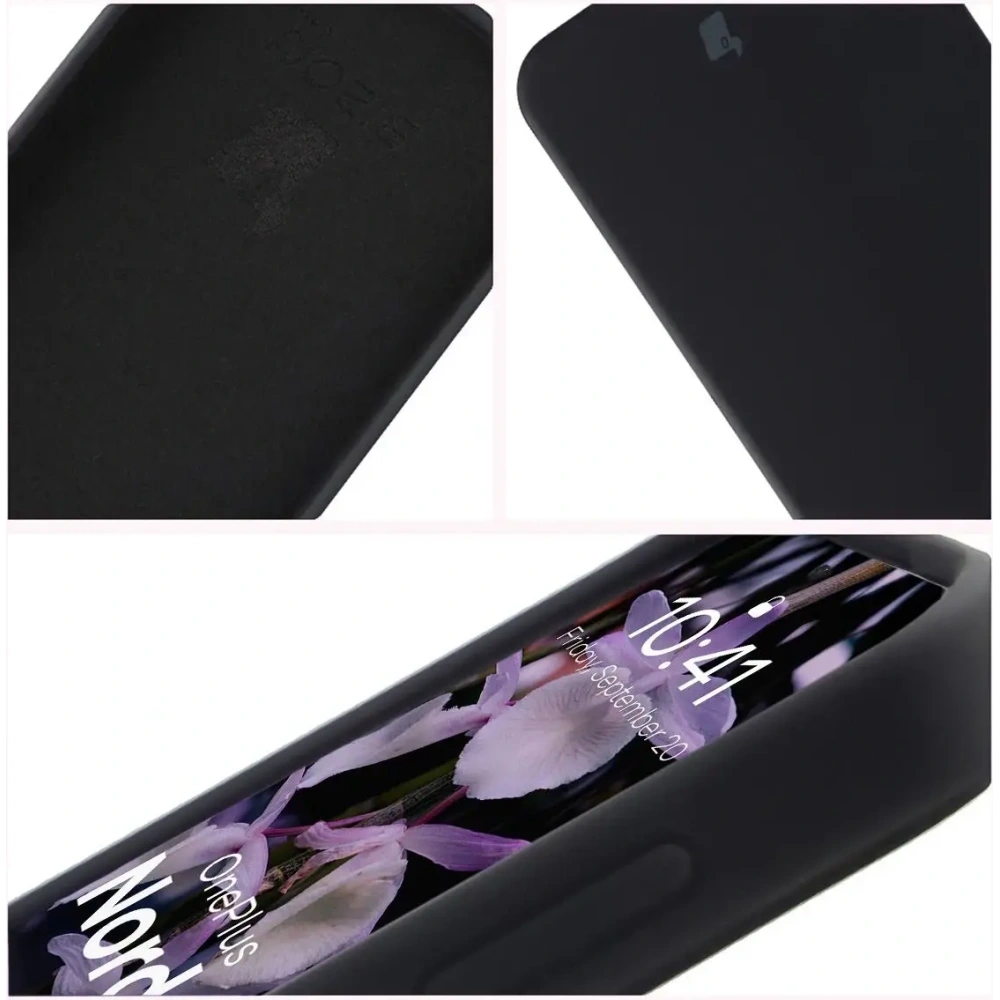 Silikonowe etui Bizon Soft Case do OnePlus Nord 5 czarne