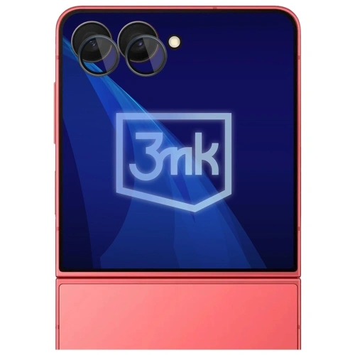 Szkło hybrydowe na obiektyw aparatu 3MK Lens Protection Pro do Samsung Galaxy Z Flip7 czarny