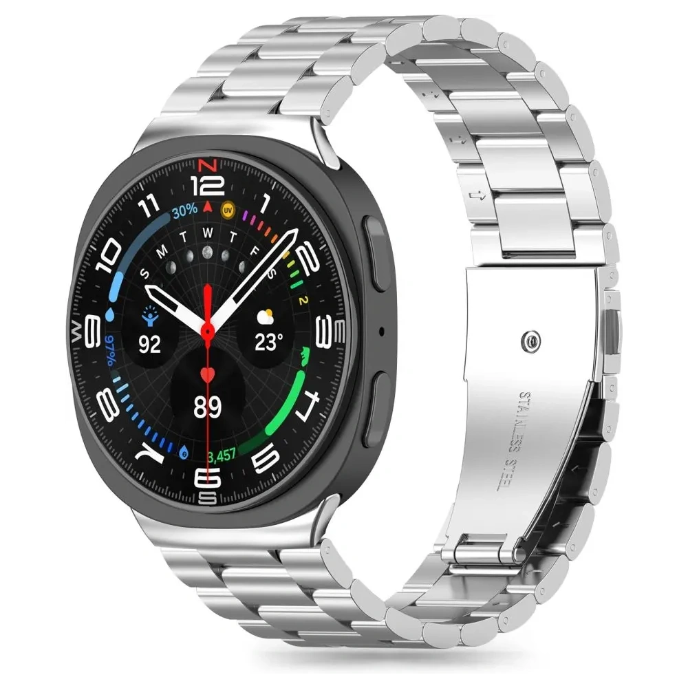 Bransoleta Tech-Protect Stainless do Samsung Galaxy Watch 8 / Classic 40/44/46mm Silver