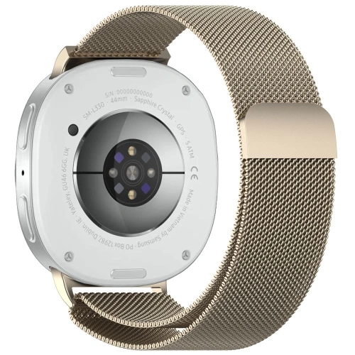 Pasek Tech-Protect Milaneseband do Samsung Galaxy Watch 8 / Classic 40/44/46mm Starlight