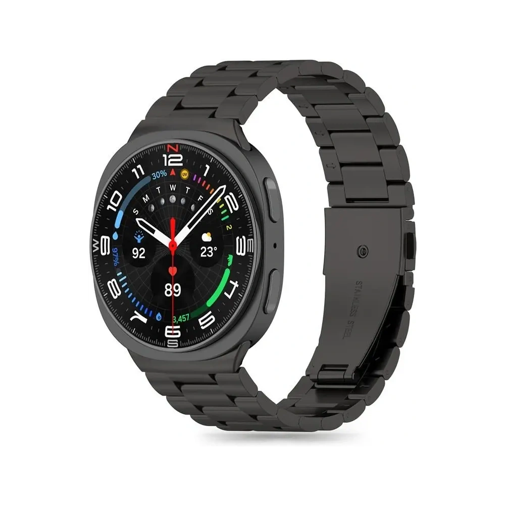 Bransoleta Tech-Protect Stainless do Samsung Galaxy Watch 8 / Classic 40/44/46mm Black