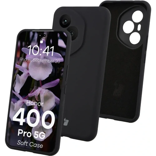 Silikonowe etui Bizon Soft Case do Honor 400 Pro czarne