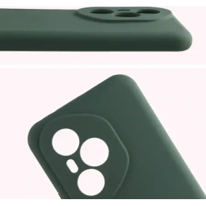 Silikonowe etui Bizon Soft Case do Honor 400 Pro ciemnozielone
