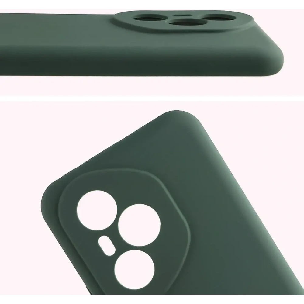 Silikonowe etui Bizon Soft Case do Honor 400 Pro ciemnozielone