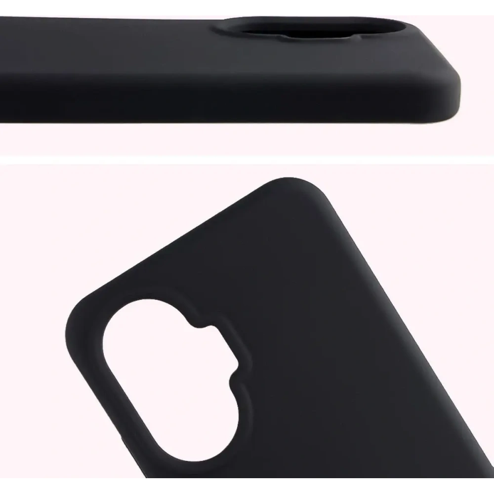 Silikonowe etui Bizon Soft Case do Xiaomi POCO F7 czarne
