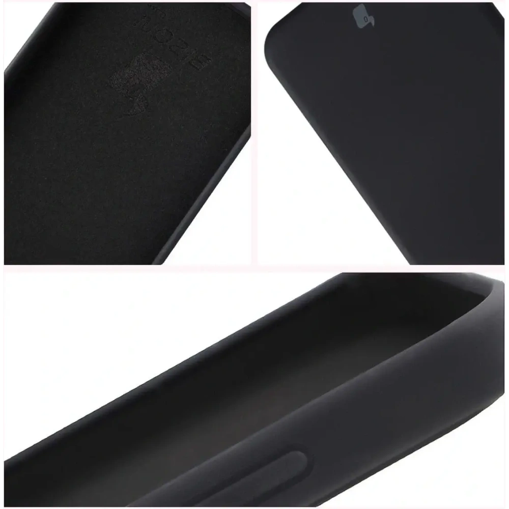 Silikonowe etui Bizon Soft Case do Xiaomi POCO F7 czarne