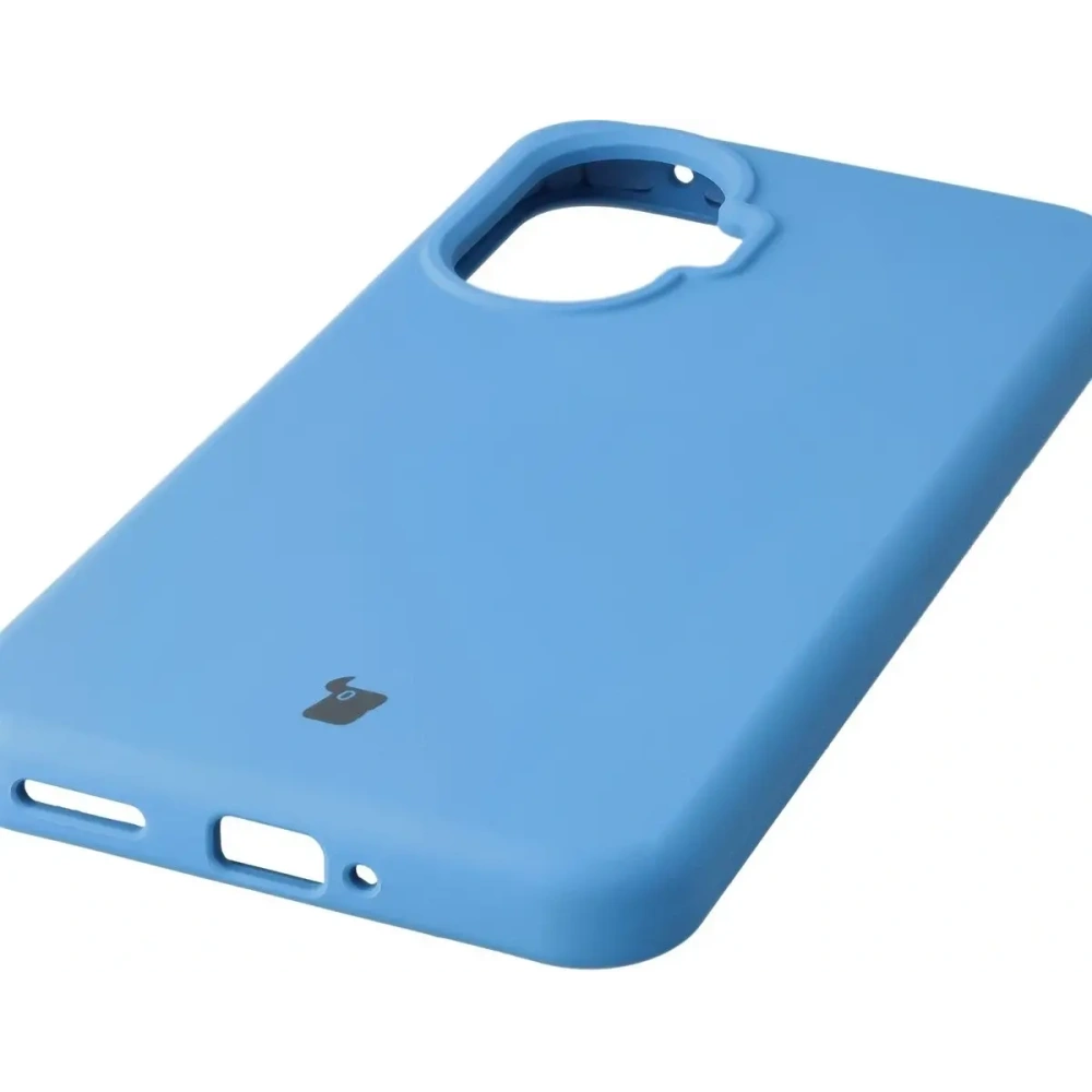 Silikonowe etui Bizon Soft Case do Xiaomi POCO F7 niebieskie