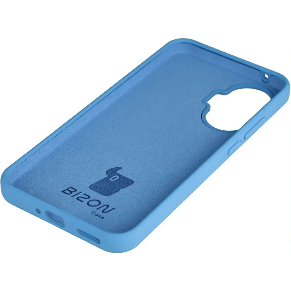 Silikonowe etui Bizon Soft Case do Xiaomi POCO F7 niebieskie