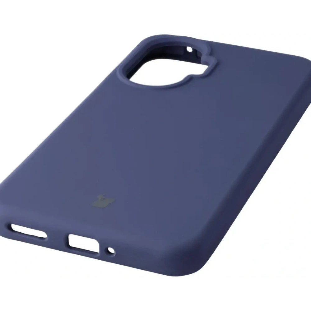 Silikonowe etui Bizon Soft Case do Xiaomi POCO F7 ciemnoniebieskie