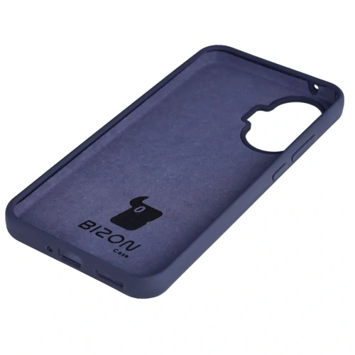 Silikonowe etui Bizon Soft Case do Xiaomi POCO F7 ciemnoniebieskie