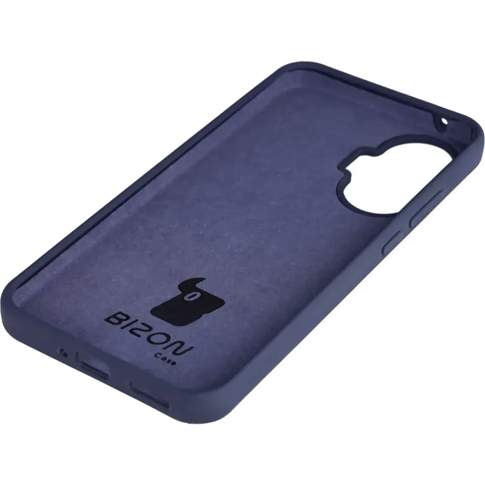 Silikonowe etui Bizon Soft Case do Xiaomi POCO F7 ciemnoniebieskie