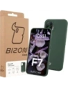 Silikonowe etui Bizon Soft Case do Xiaomi POCO F7 ciemnozielone
