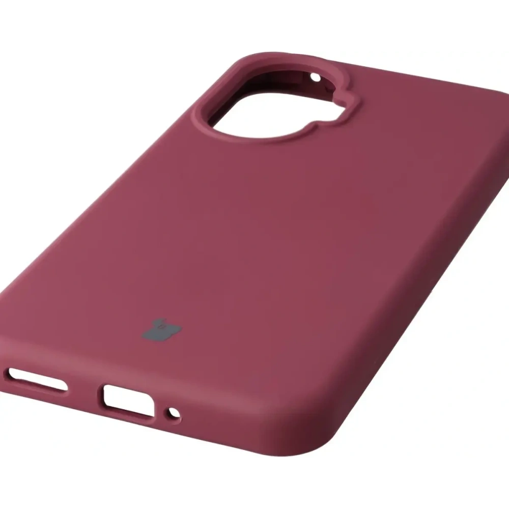 Silikonowe etui Bizon Soft Case do Xiaomi POCO F7 ciemnofioletowe