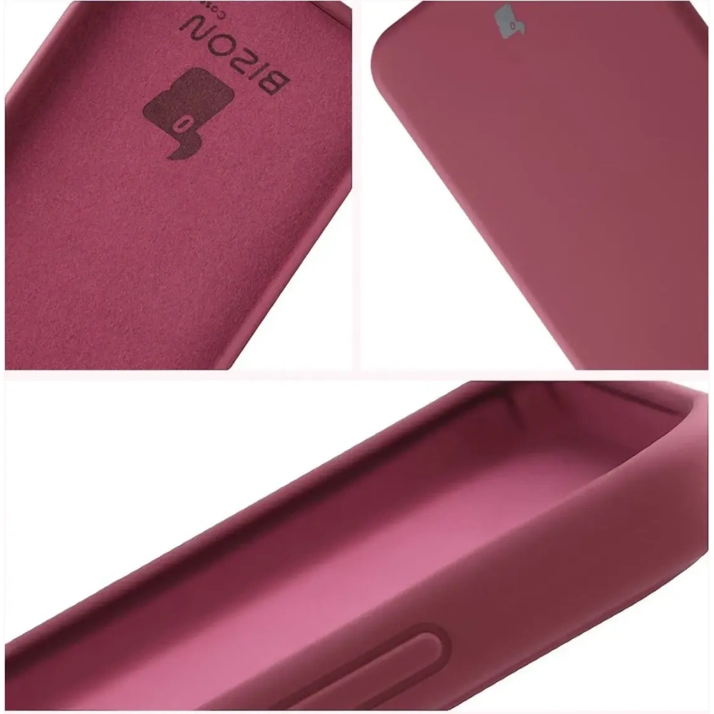 Silikonowe etui Bizon Soft Case do Xiaomi POCO F7 ciemnofioletowe