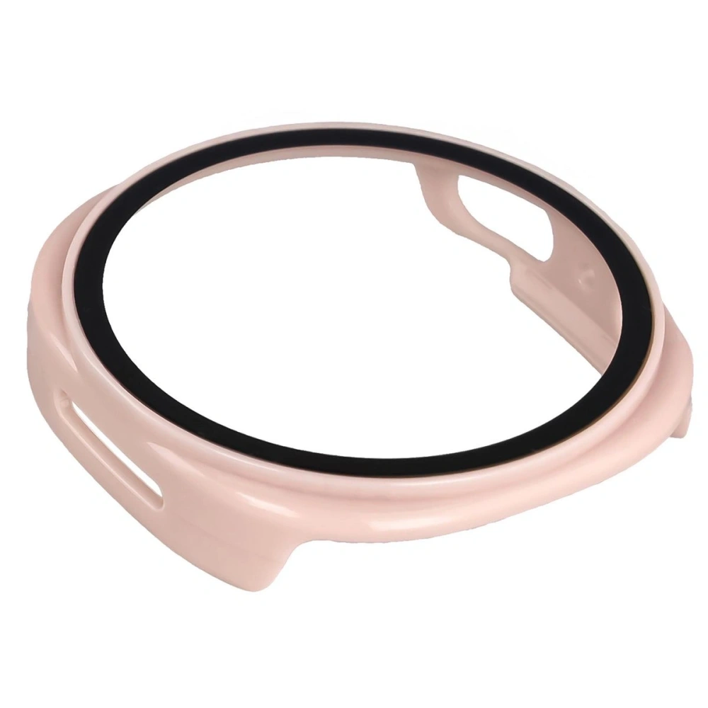 Etui ze szkłem do zegarka Bizon Case+Glass Watch do Samsung Galaxy Watch 8 40mm różowe