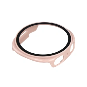 Etui ze szkłem do zegarka Bizon Case+Glass Watch do Samsung Galaxy Watch 8 40mm różowe