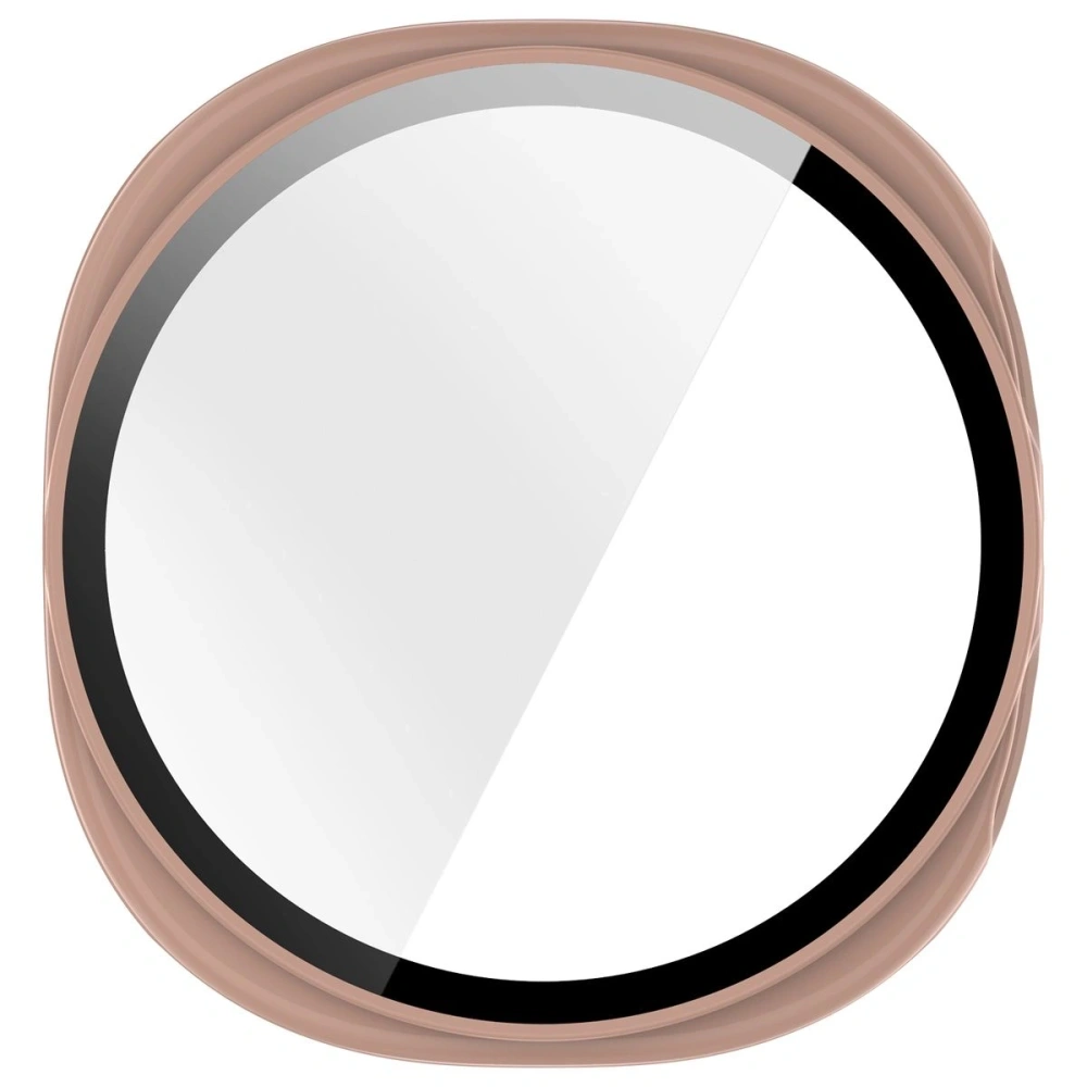 Etui ze szkłem do zegarka Bizon Case+Glass Watch do Samsung Galaxy Watch 8 40mm różowe