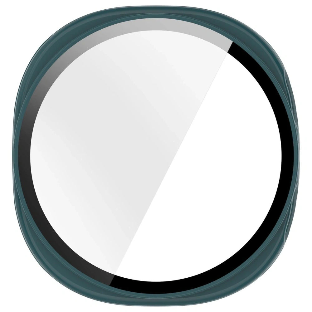 Etui ze szkłem do zegarka Bizon Case+Glass Watch do Samsung Galaxy Watch 8 40mm zielone