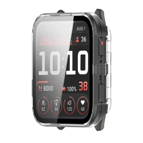 Etui ze szkłem do zegarka Bizon Case+Glass Watch do Garmin Venu X1 przezroczyste