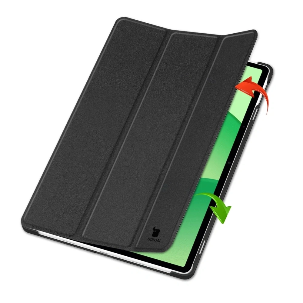 Etui z klapką Bizon Case Tab Croc do OnePlus Pad Lite / Oppo Pad SE czarne