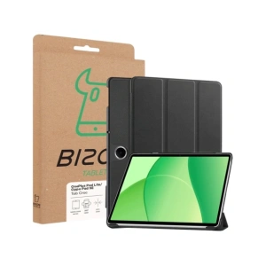Etui z klapką Bizon Case Tab Croc do OnePlus Pad Lite / Oppo Pad SE czarne