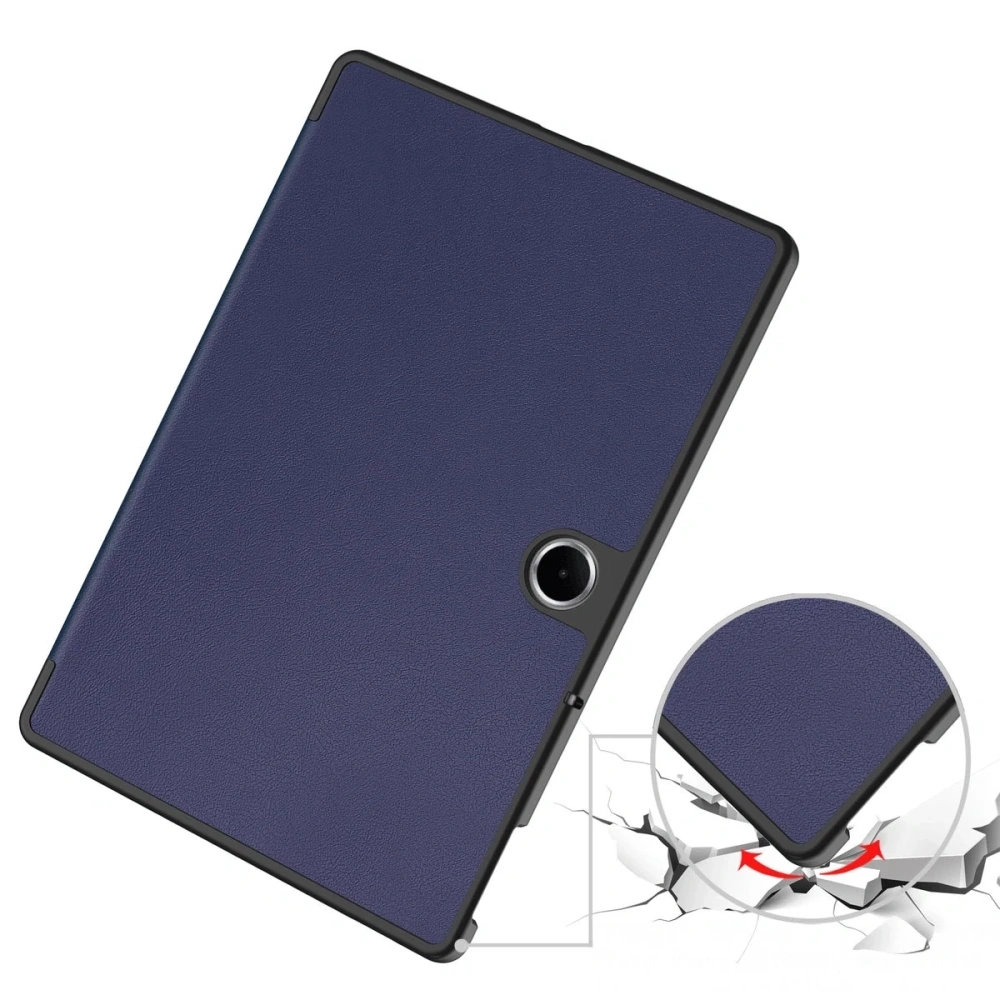 Etui z klapką Bizon Case Tab Croc do OnePlus Pad Lite / Oppo Pad SE granatowe