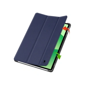 Etui z klapką Bizon Case Tab Croc do OnePlus Pad Lite / Oppo Pad SE granatowe