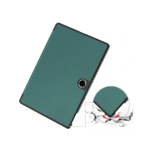 Etui z klapką Bizon Case Tab Croc do OnePlus Pad Lite / Oppo Pad SE ciemnozielone