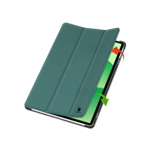 Etui z klapką Bizon Case Tab Croc do OnePlus Pad Lite / Oppo Pad SE ciemnozielone