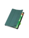 Etui z klapką Bizon Case Tab Croc do OnePlus Pad Lite / Oppo Pad SE ciemnozielone