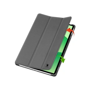 Etui z klapką Bizon Case Tab Croc do OnePlus Pad Lite / Oppo Pad SE szare
