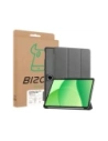 Etui z klapką Bizon Case Tab Croc do OnePlus Pad Lite / Oppo Pad SE szare