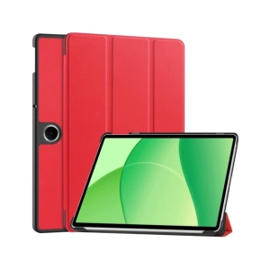 Etui z klapką Bizon Case Tab Croc do OnePlus Pad Lite / Oppo Pad SE czerwone