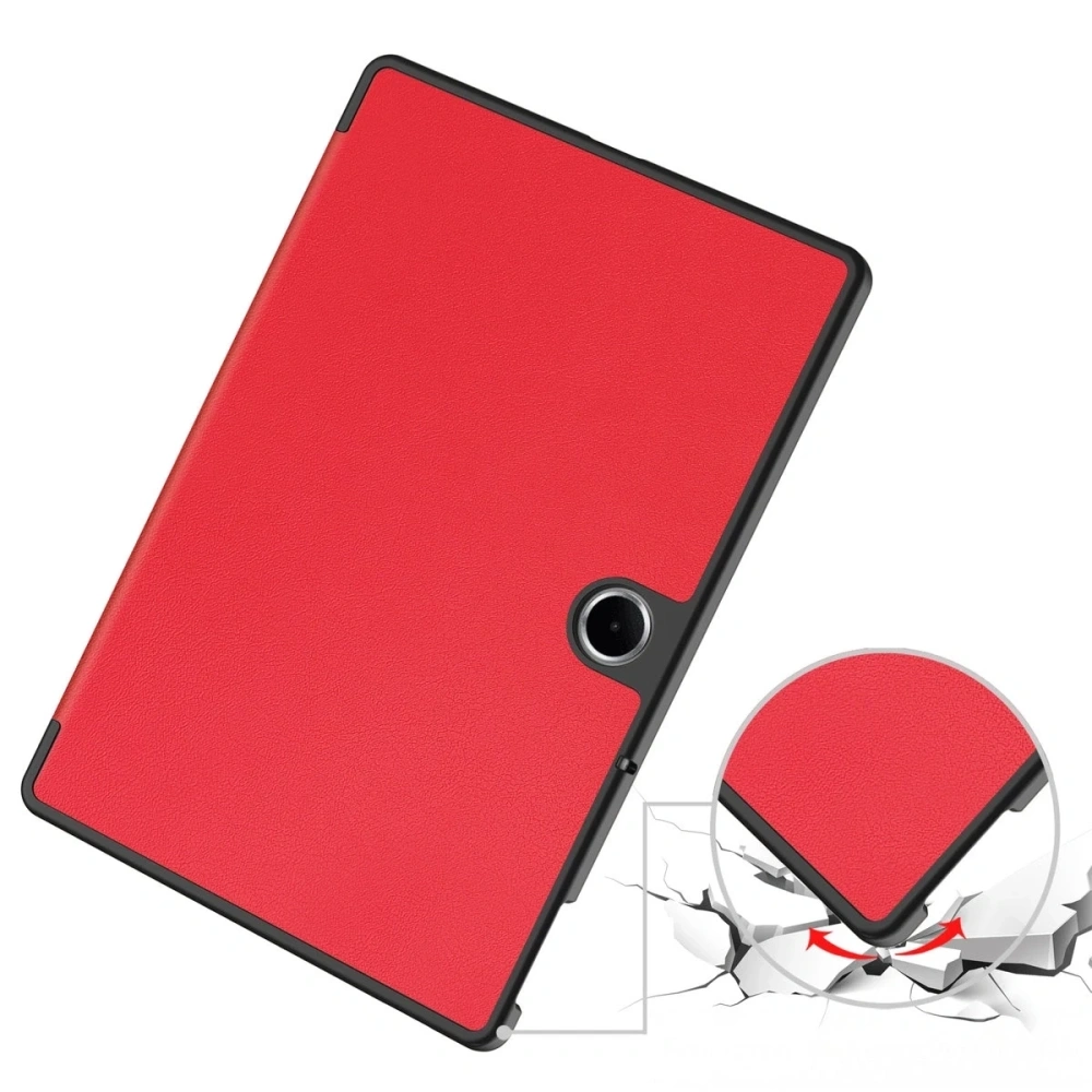 Etui z klapką Bizon Case Tab Croc do OnePlus Pad Lite / Oppo Pad SE czerwone