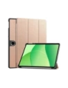 Etui z klapką Bizon Case Tab Croc do OnePlus Pad Lite / Oppo Pad SE różowozłote
