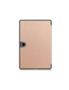 Etui z klapką Bizon Case Tab Croc do OnePlus Pad Lite / Oppo Pad SE różowozłote