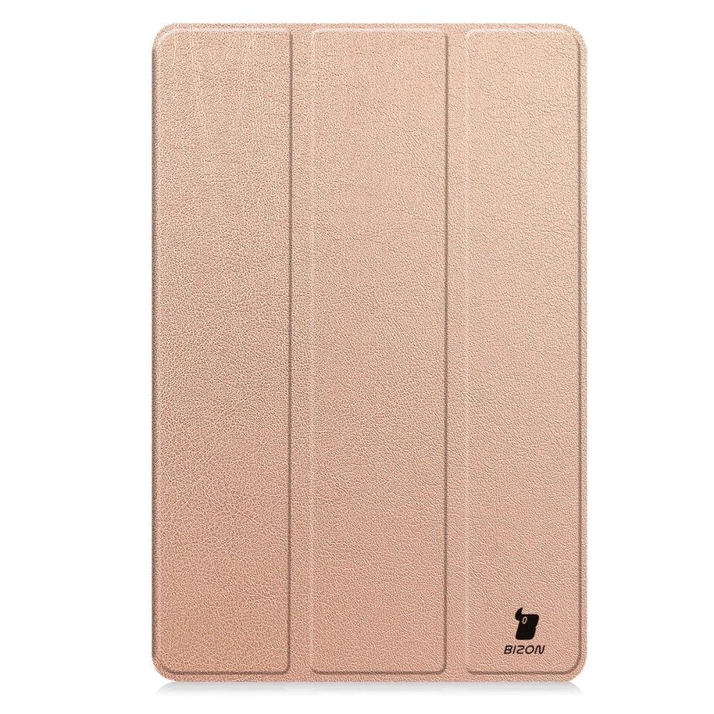 Etui z klapką Bizon Case Tab Croc do OnePlus Pad Lite / Oppo Pad SE różowozłote