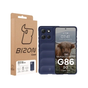 Pancerne etui Bizon Case Tur do Motorola Moto G86 5G granatowe