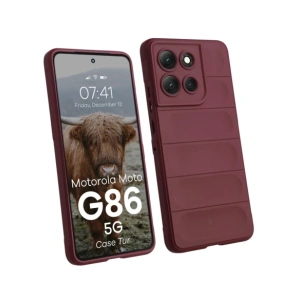 Pancerne etui Bizon Case Tur do Motorola Moto G86 5G burgundowe