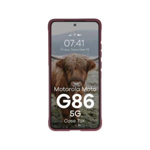 Pancerne etui Bizon Case Tur do Motorola Moto G86 5G burgundowe