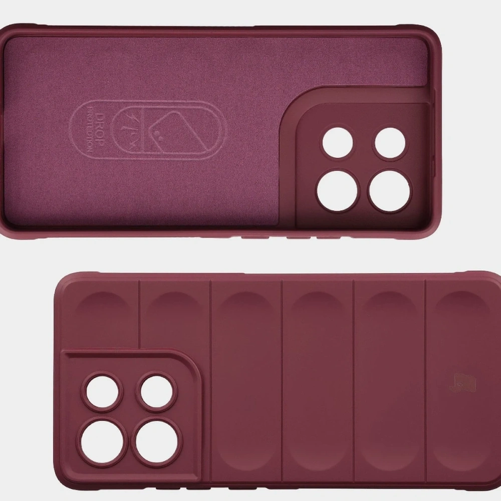 Pancerne etui Bizon Case Tur do Motorola Moto G86 5G burgundowe