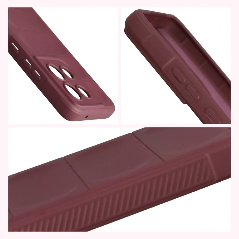 Pancerne etui Bizon Case Tur do Motorola Moto G86 5G burgundowe