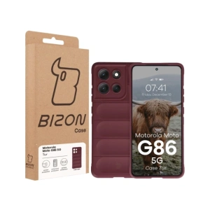 Pancerne etui Bizon Case Tur do Motorola Moto G86 5G burgundowe