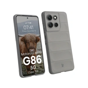 Pancerne etui Bizon Case Tur do Motorola Moto G86 5G jasnoszare