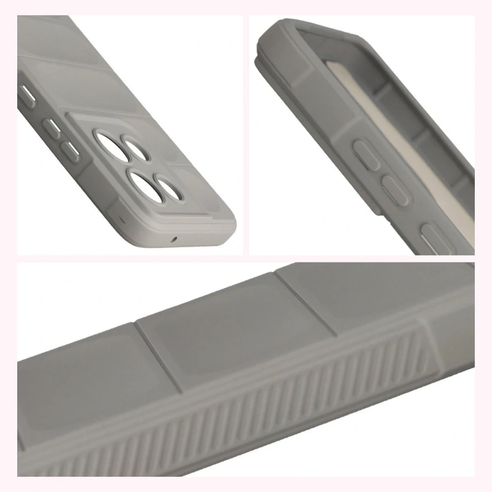 Pancerne etui Bizon Case Tur do Motorola Moto G86 5G jasnoszare