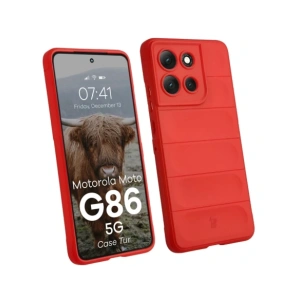 Pancerne etui Bizon Case Tur do Motorola Moto G86 5G czerwone
