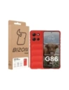 Pancerne etui Bizon Case Tur do Motorola Moto G86 5G czerwone