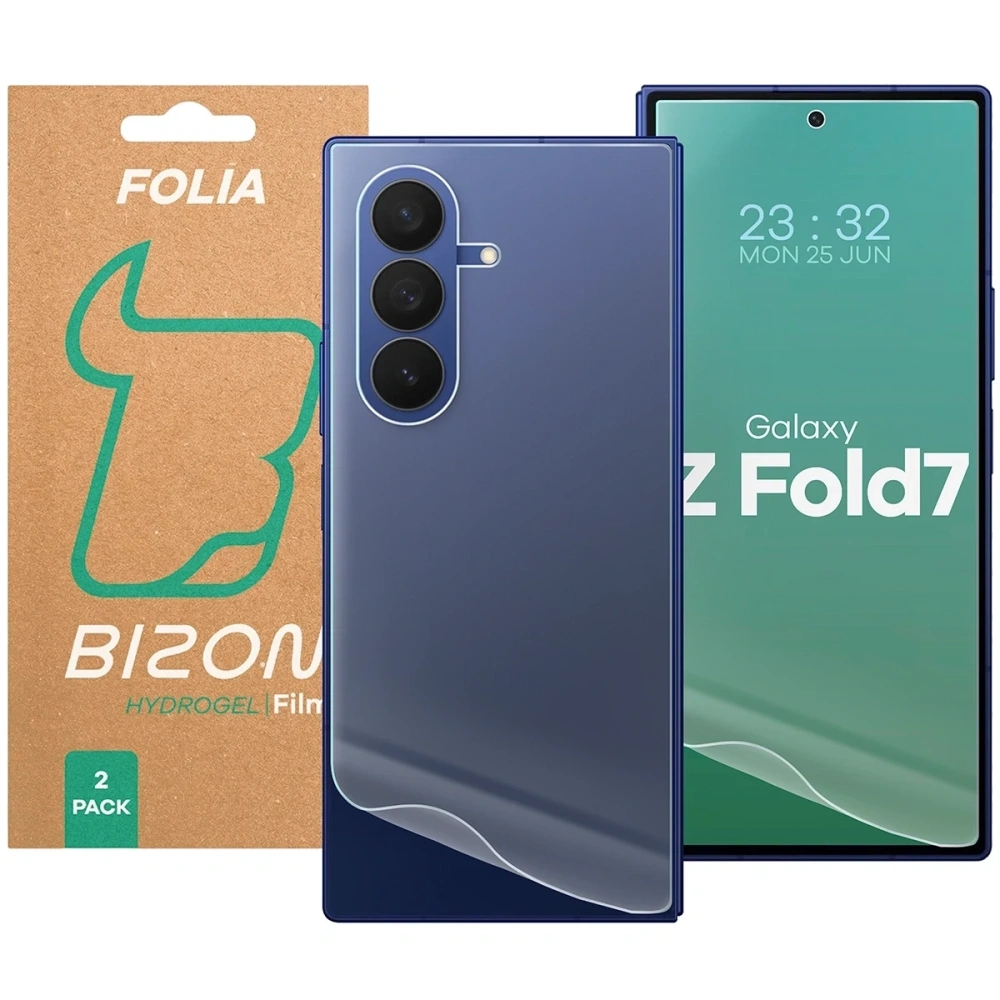 Folia hydrożelowa na tył i przód Bizon Glass Hydrogel Pack do Samsung Galaxy Z Fold7